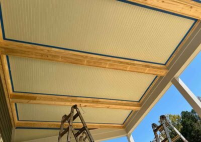 Exterior porch ceiling in Apex NC