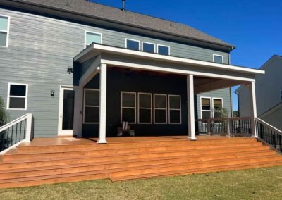 Exterior of an orch with stairs in Apex NC