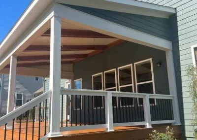 Exterior of an orch with stairs in Apex NC