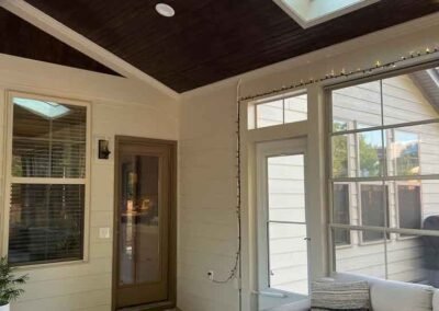 Beautiful interior of a porch in Apex NC