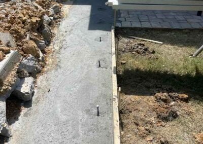 Concrete for screen porch