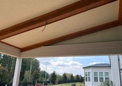 Exterior patio of a porch in Apex NC