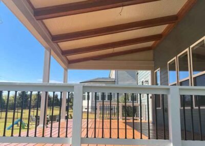 Exterior patio of a porch in Apex NC