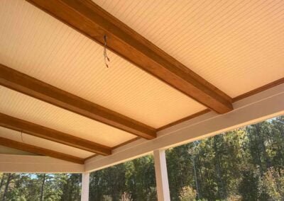 Exterior porch ceiling in Apex NC