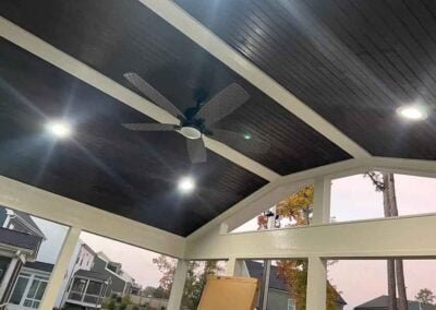 Fan ceiling interior screen porch