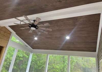 Interior screen porch