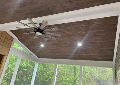 Interior screen porch